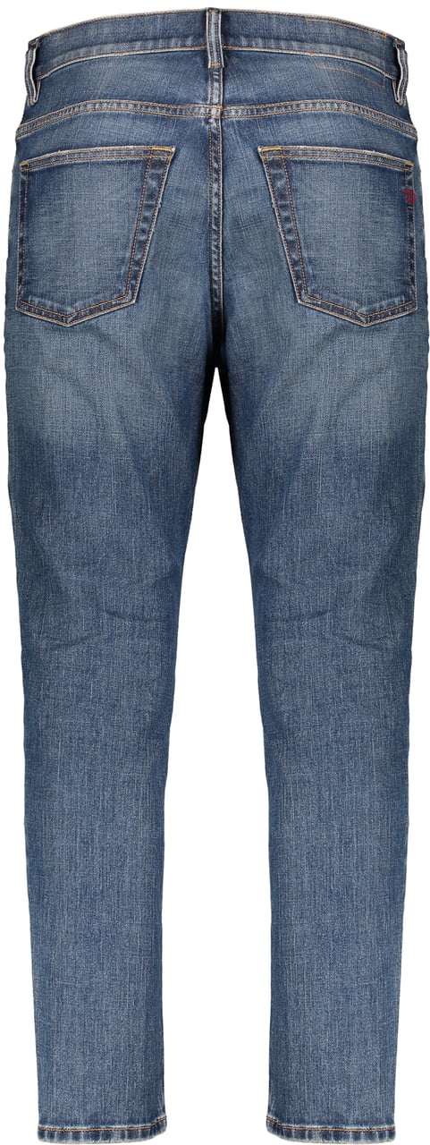 Diesel Light blue regular fit jeans used effect Blauw