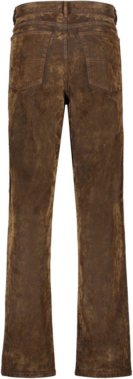 Diesel Wide leg brown pants, elegant and comfortable Bruin