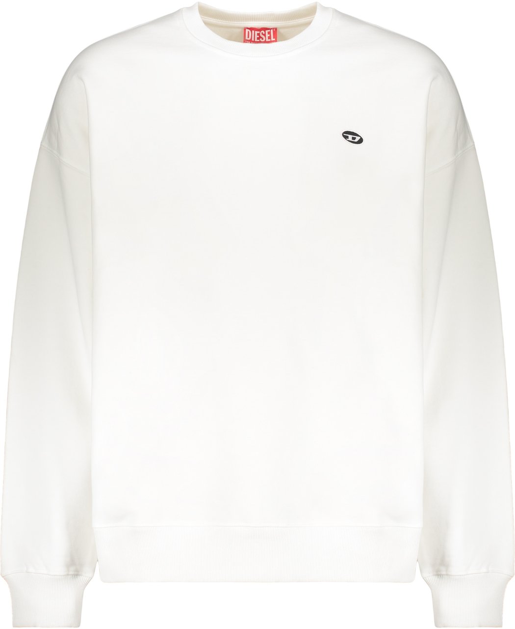 Diesel Crew neck sweatshirt with logo Wit