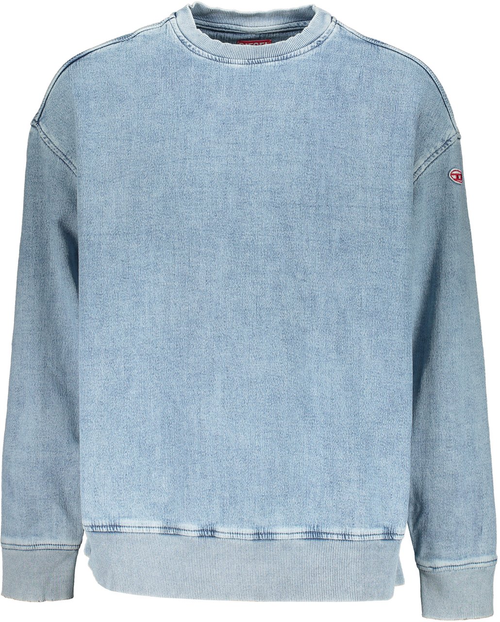 Diesel Light denim sweatshirt Blauw