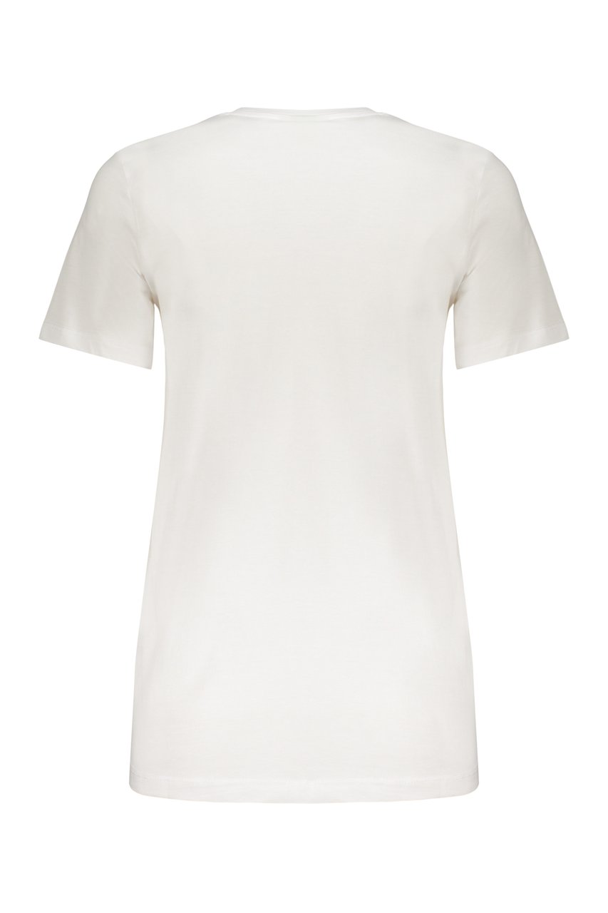 Diesel Elegant white T-shirt with logo Wit