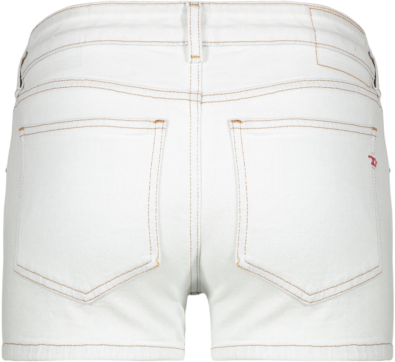 Diesel Denim shorts with high waist Blauw