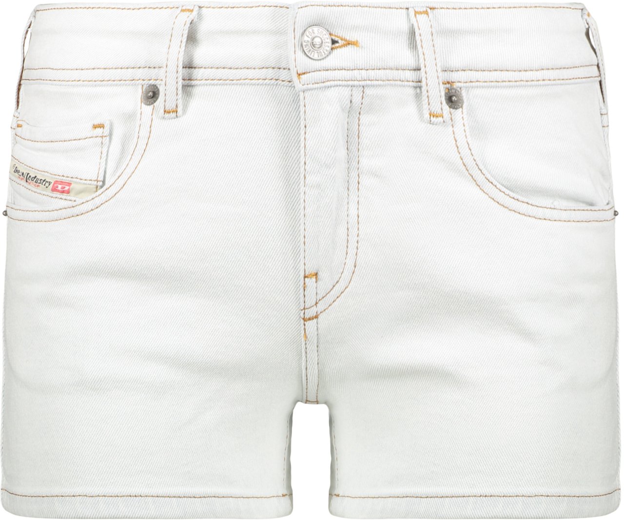 Diesel Denim shorts with high waist Blauw