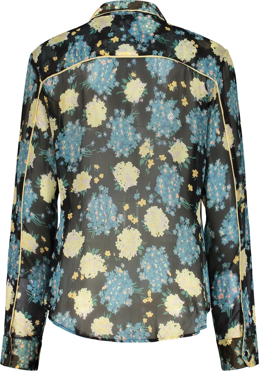 Diesel Light floral shirt Zwart