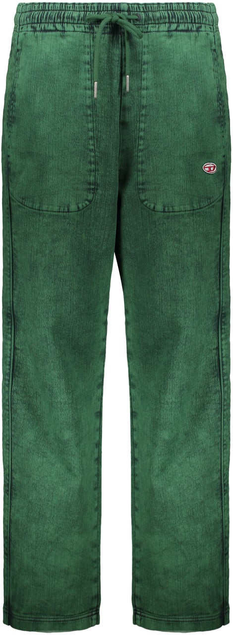 Diesel Sport pants in cotton Groen