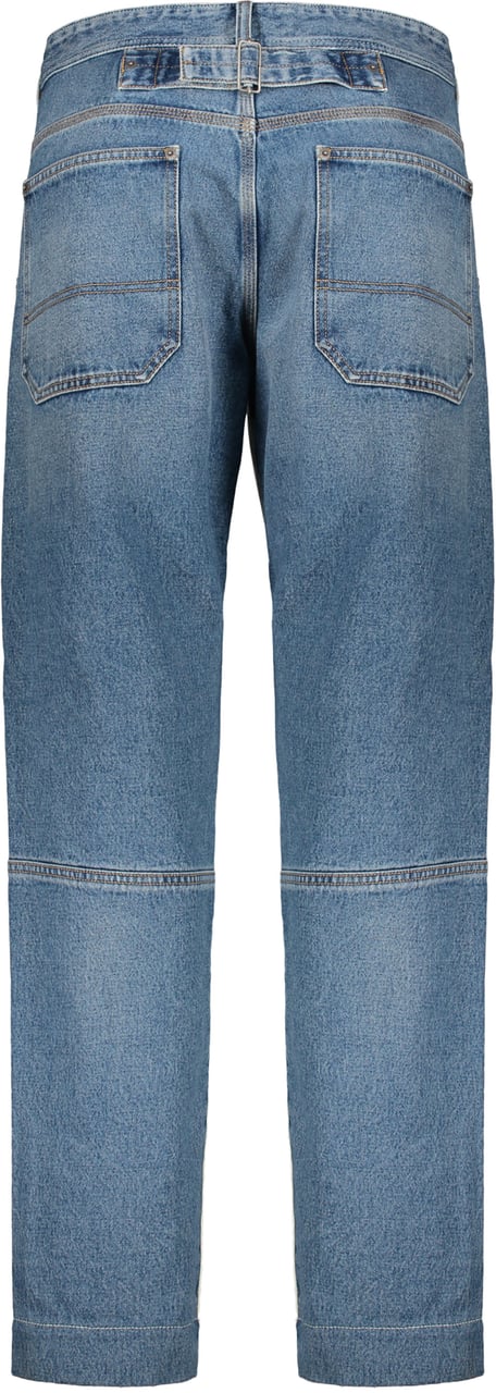 Diesel Blue jeans pants with light details Wit
