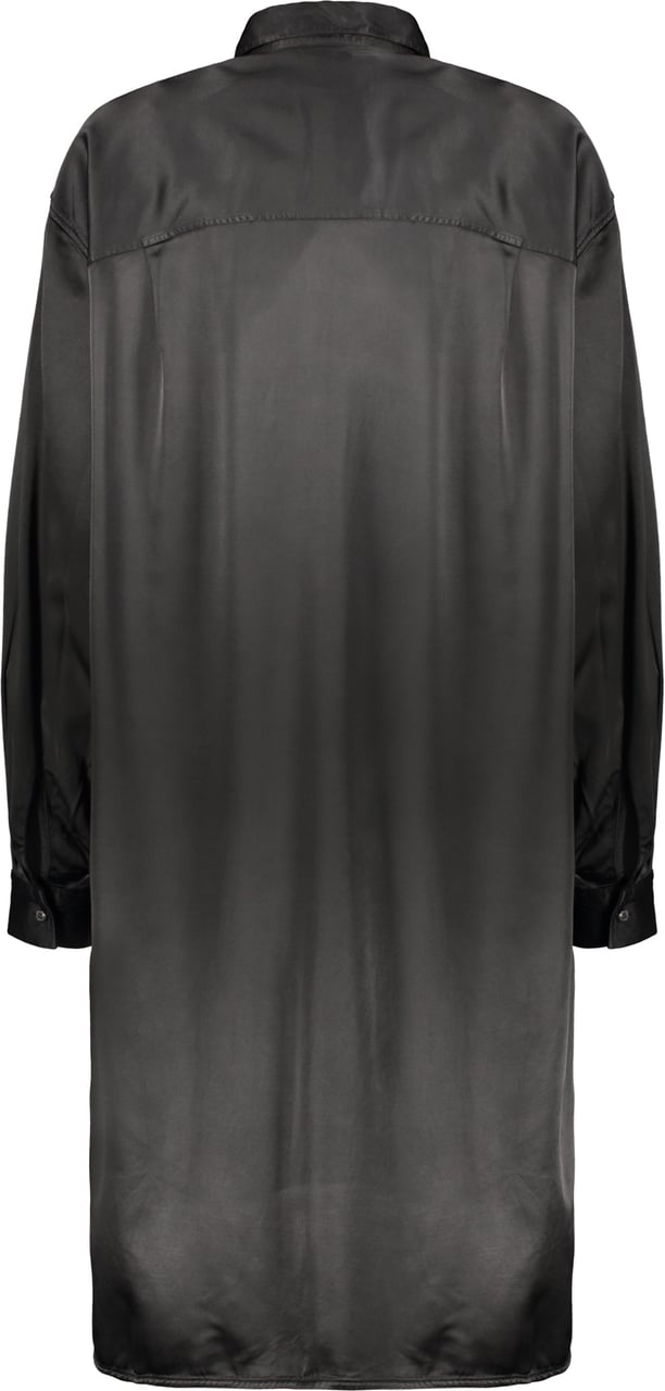 Diesel Black elegant dress with zipper Zwart