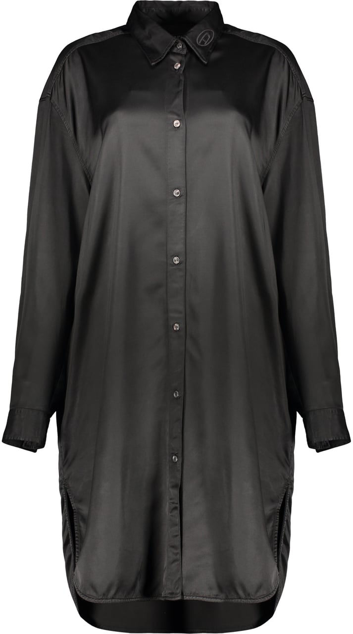 Diesel Black elegant dress with zipper Zwart