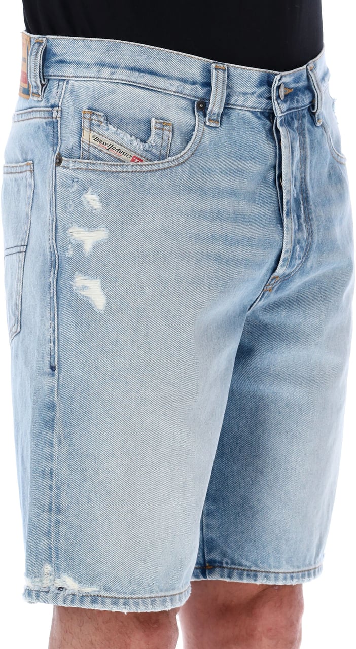 Diesel Diesel regular fit knee-length denim shorts Blauw