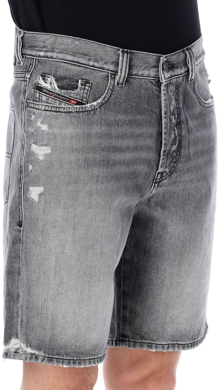 Diesel Diesel denim regular-shorts Grijs
