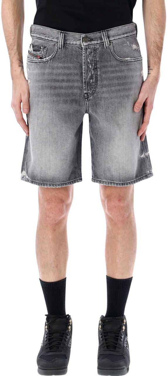 Diesel Diesel denim regular-shorts Grijs