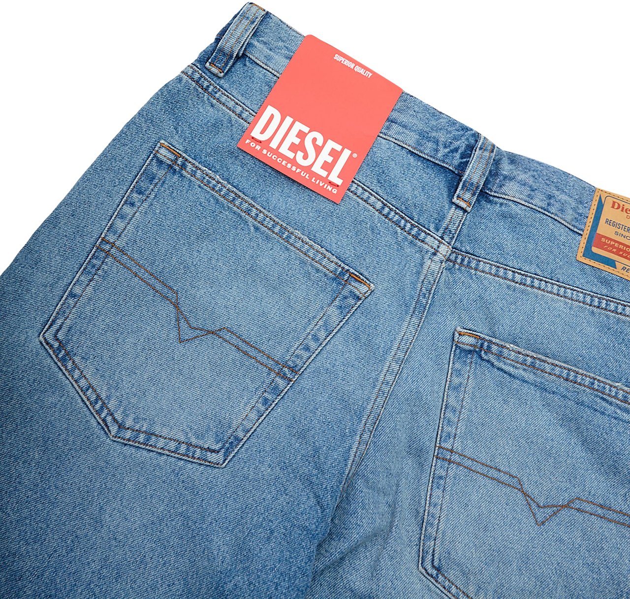 Diesel Short Regular Denim Blu Blauw