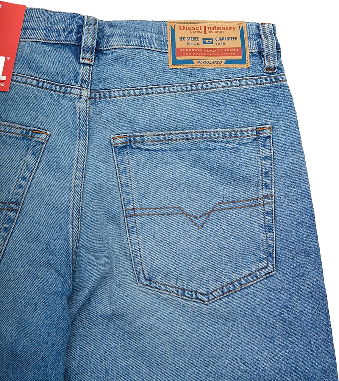 Diesel Short Regular Denim Blu Blauw