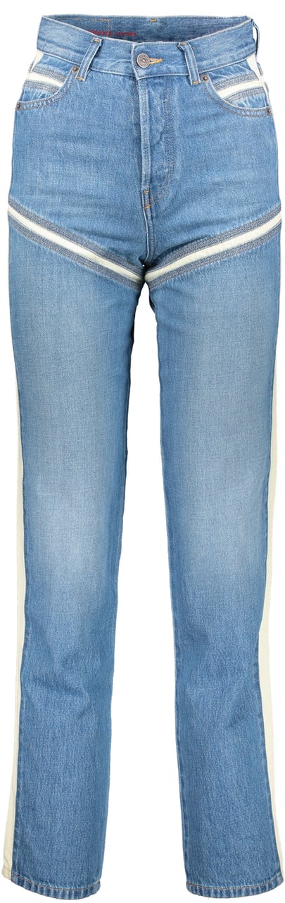 Diesel Straight jeans high waist Blauw