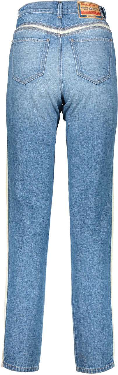 Diesel Straight jeans high waist Blauw