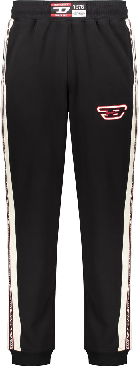 Diesel Track pants with logo Zwart