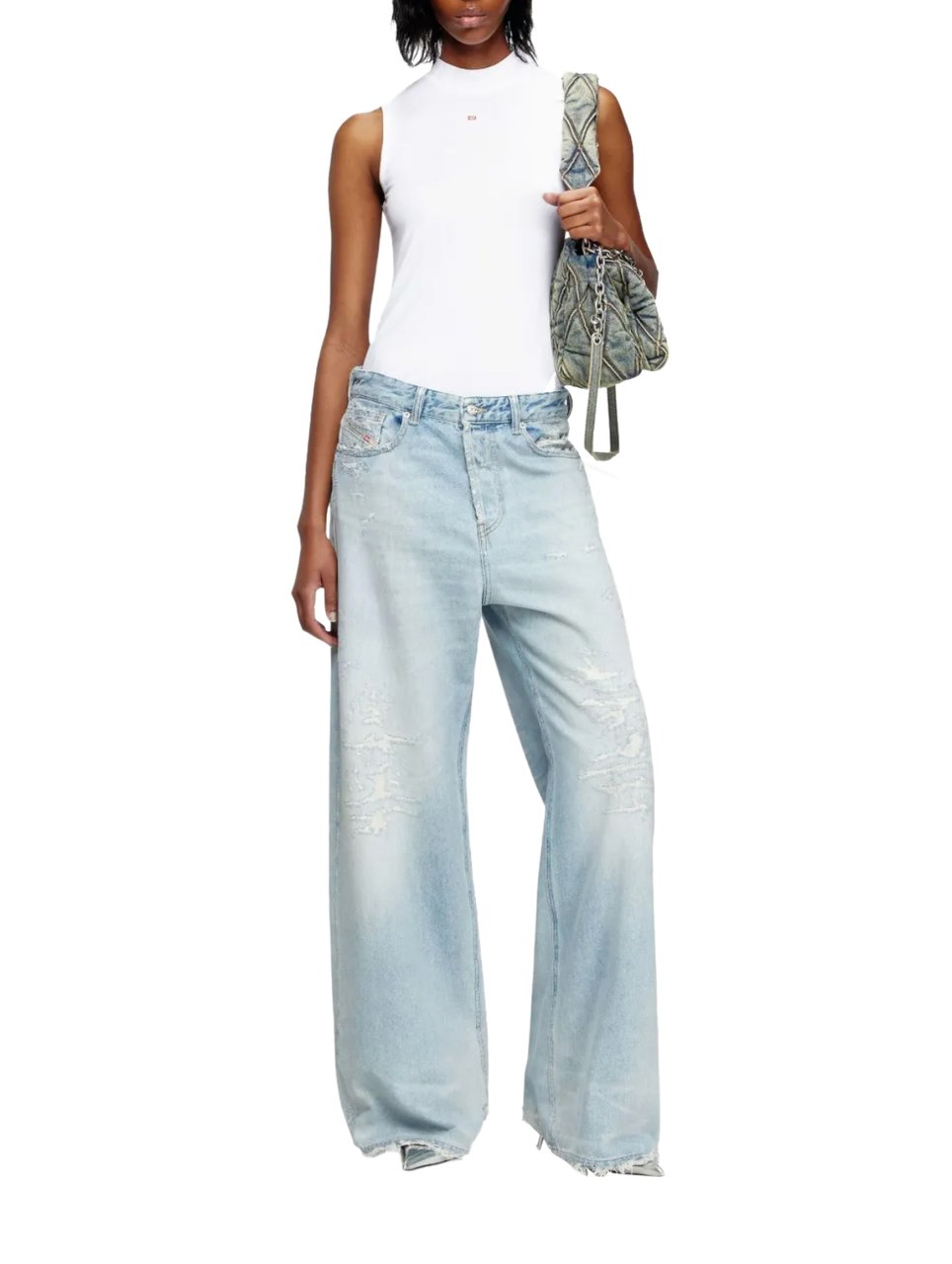 Diesel 1996 D Sire Denim Pants Light Blue Blauw