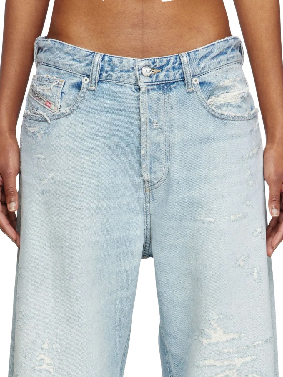 Diesel 1996 D Sire Denim Pants Light Blue Blauw