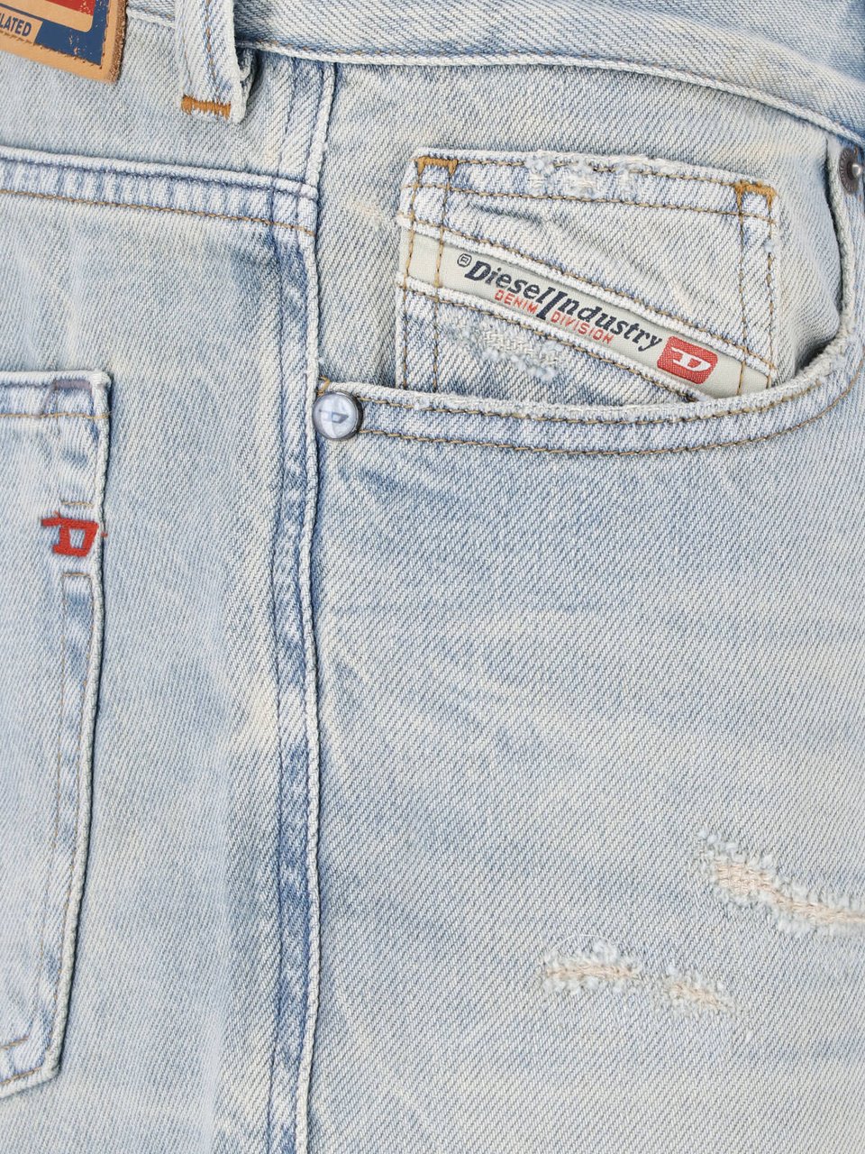 Diesel 1988 D-Ark Faded Distressed Jeans Grijs