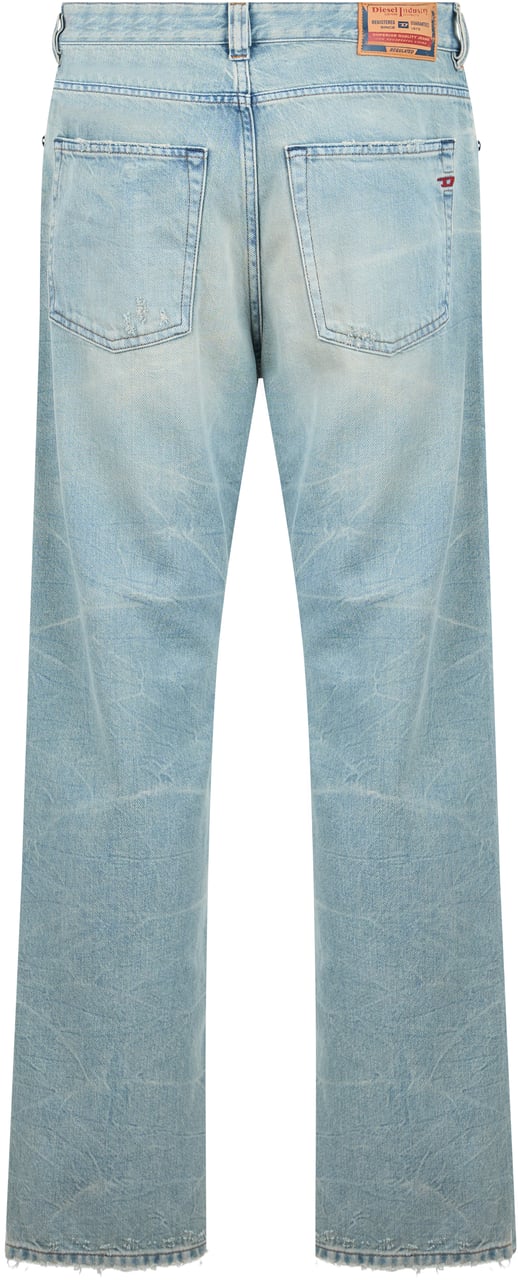 Diesel Straight jeans in cotton blend Lichtblauw