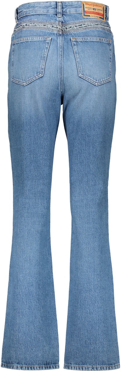 Diesel Light denim flared pants Blauw
