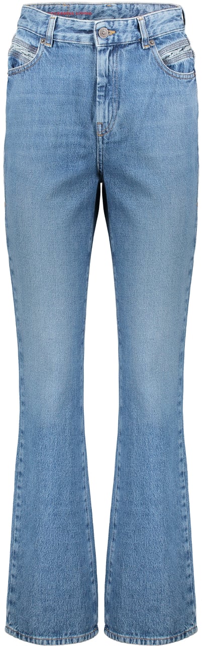 Diesel Light denim flared pants Blauw