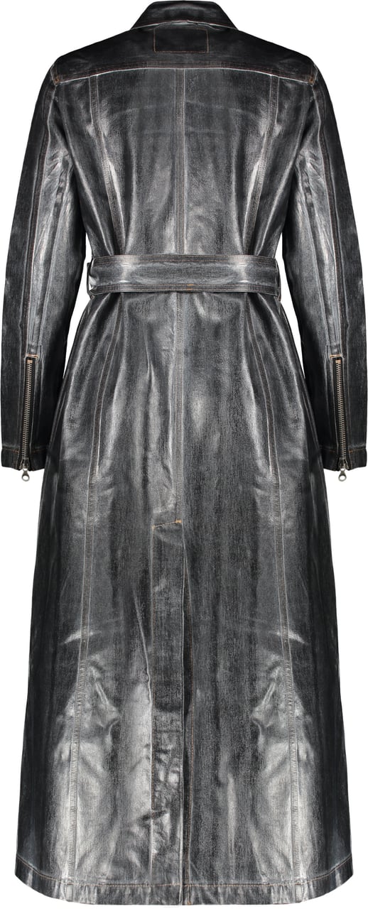 Diesel Elegant long dress with stylish pockets Zwart