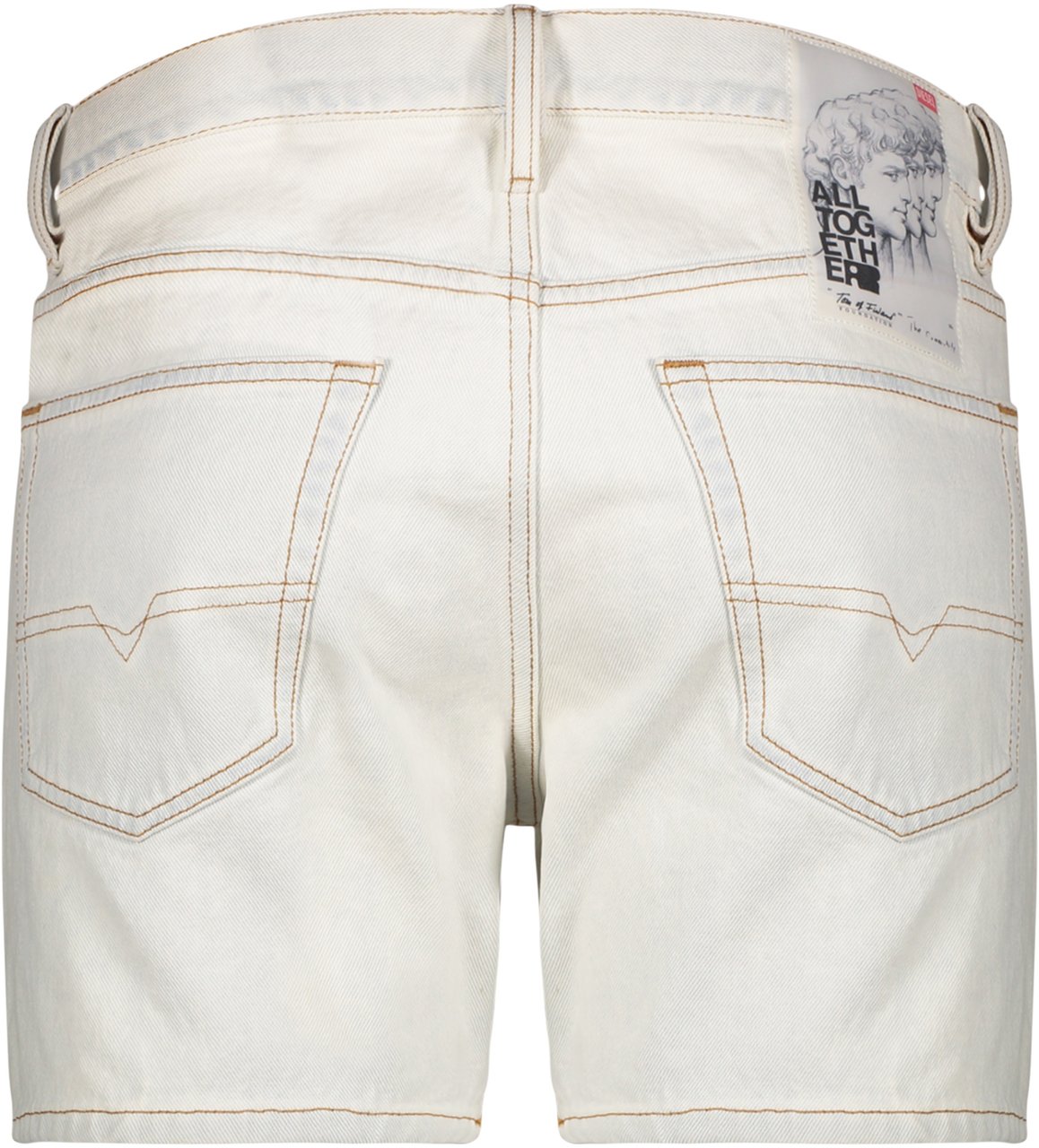 Diesel Bermuda in denim Blauw