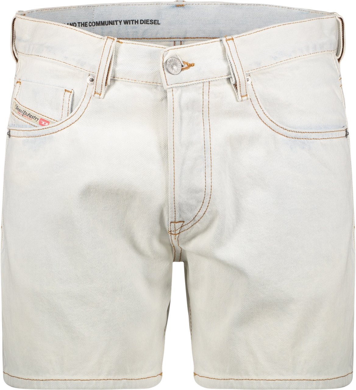 Diesel Bermuda in denim Blauw