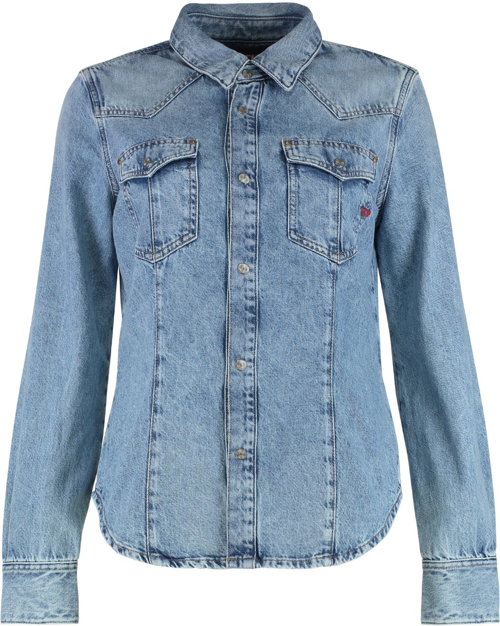 Diesel De-Waves Denim shirt Blauw