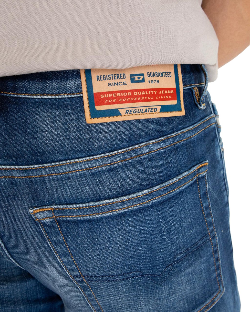 Diesel Heren 2023 Finitive L32 Jeans Blauw Blauw