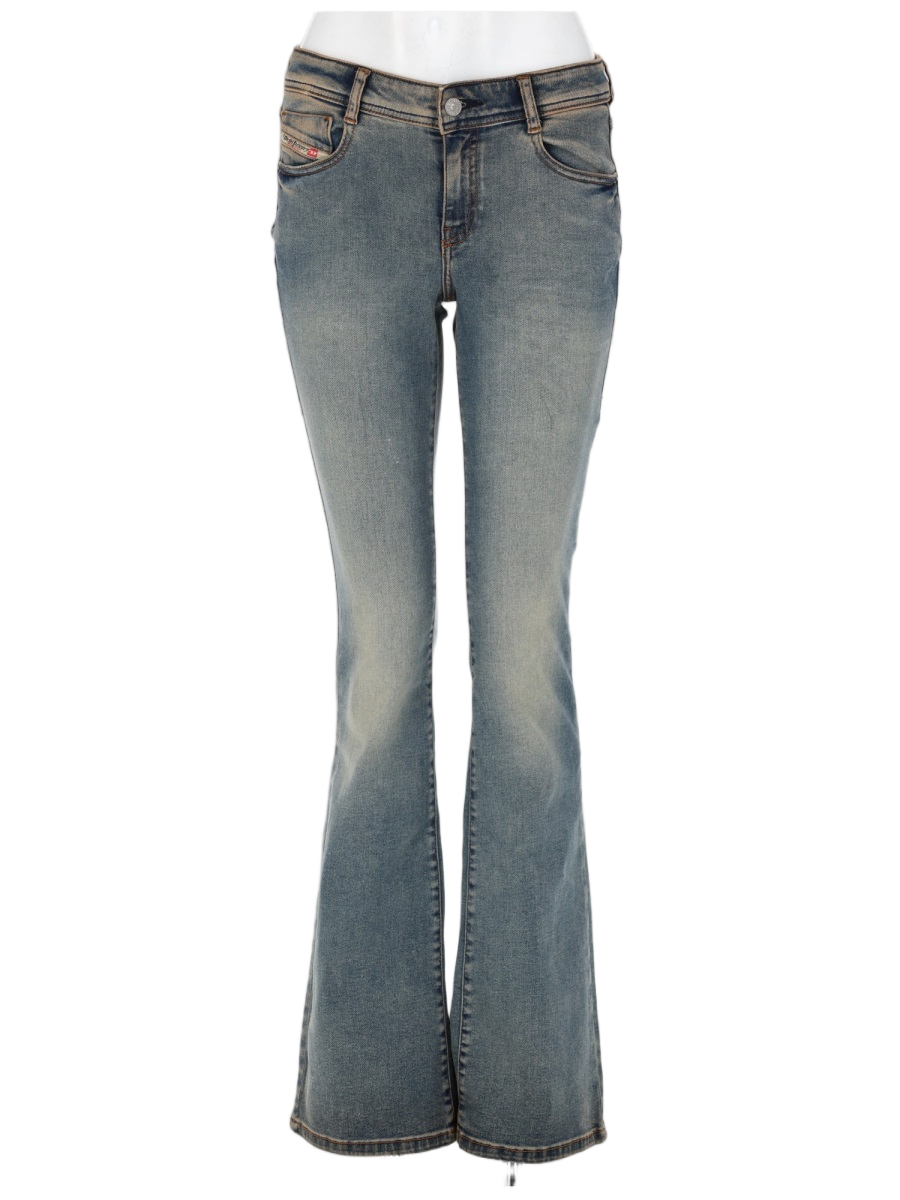 Diesel 1969 D-Ebbey Mid-Rise Bootcut Jeans Grijs