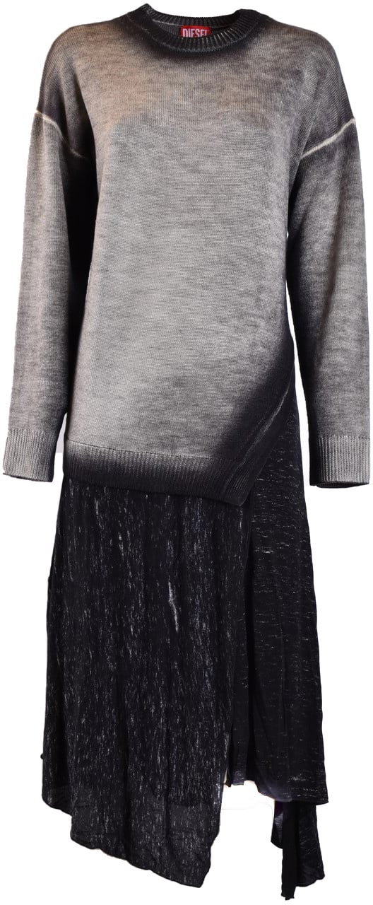 Diesel Dresses Gray Grijs