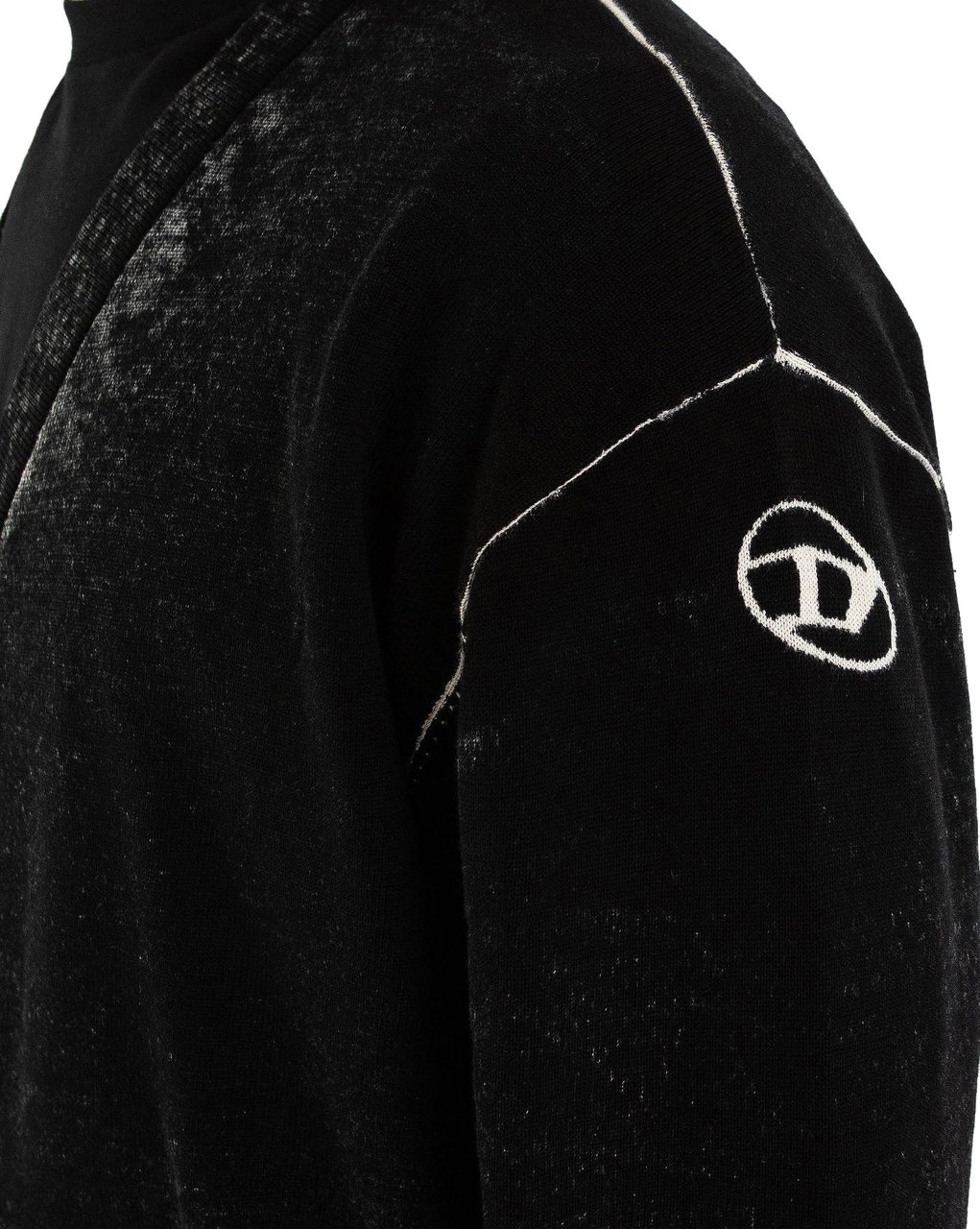 Diesel Heren K-Larence Cardigan Zwart Zwart