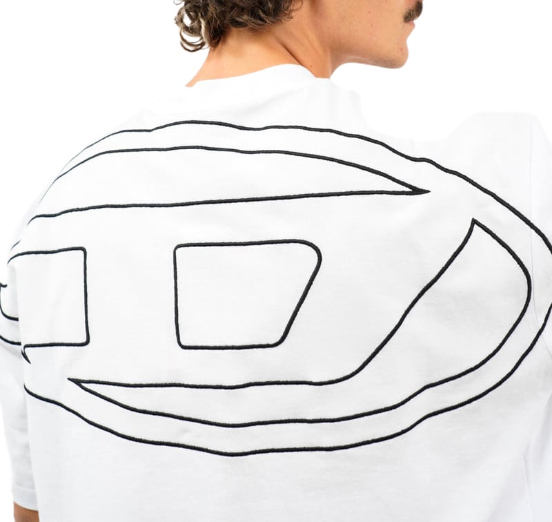 Diesel Boggy Megoval T-Shirt Wit