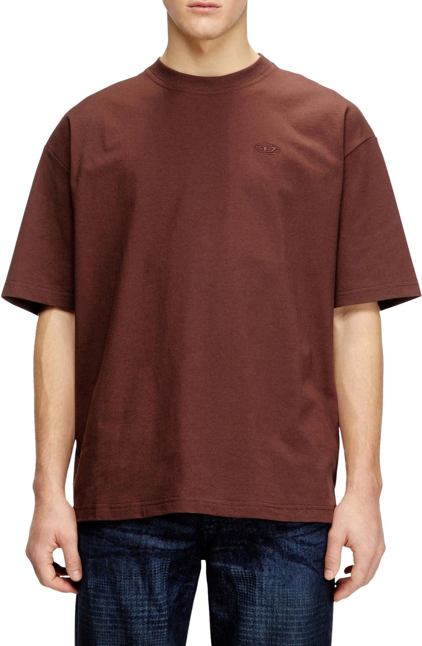 Diesel Heren T-Boggy-Megoval-D T-Shirt Geel