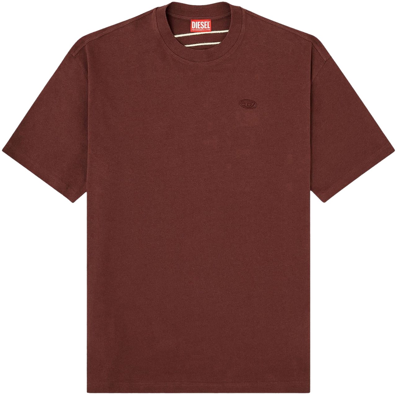 Diesel Heren T-Boggy-Megoval-D T-Shirt Geel