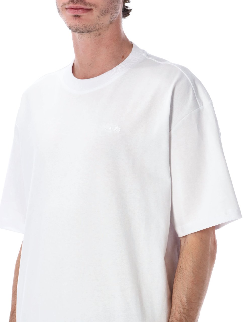 Diesel Diesel T-Boggy-Megoval-D oversized t-shirt Wit