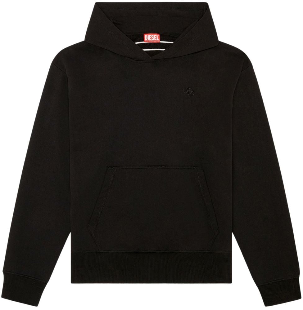 Diesel S-MACS Hood Megoval Hoodie Zwart