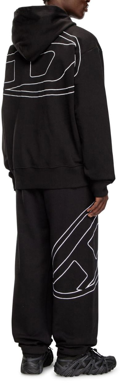 Diesel S-MACS Hood Megoval Hoodie Zwart