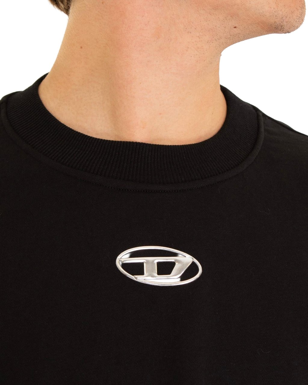 Diesel Heren S-Cooling-L1 T-Shirt Zwart Zwart