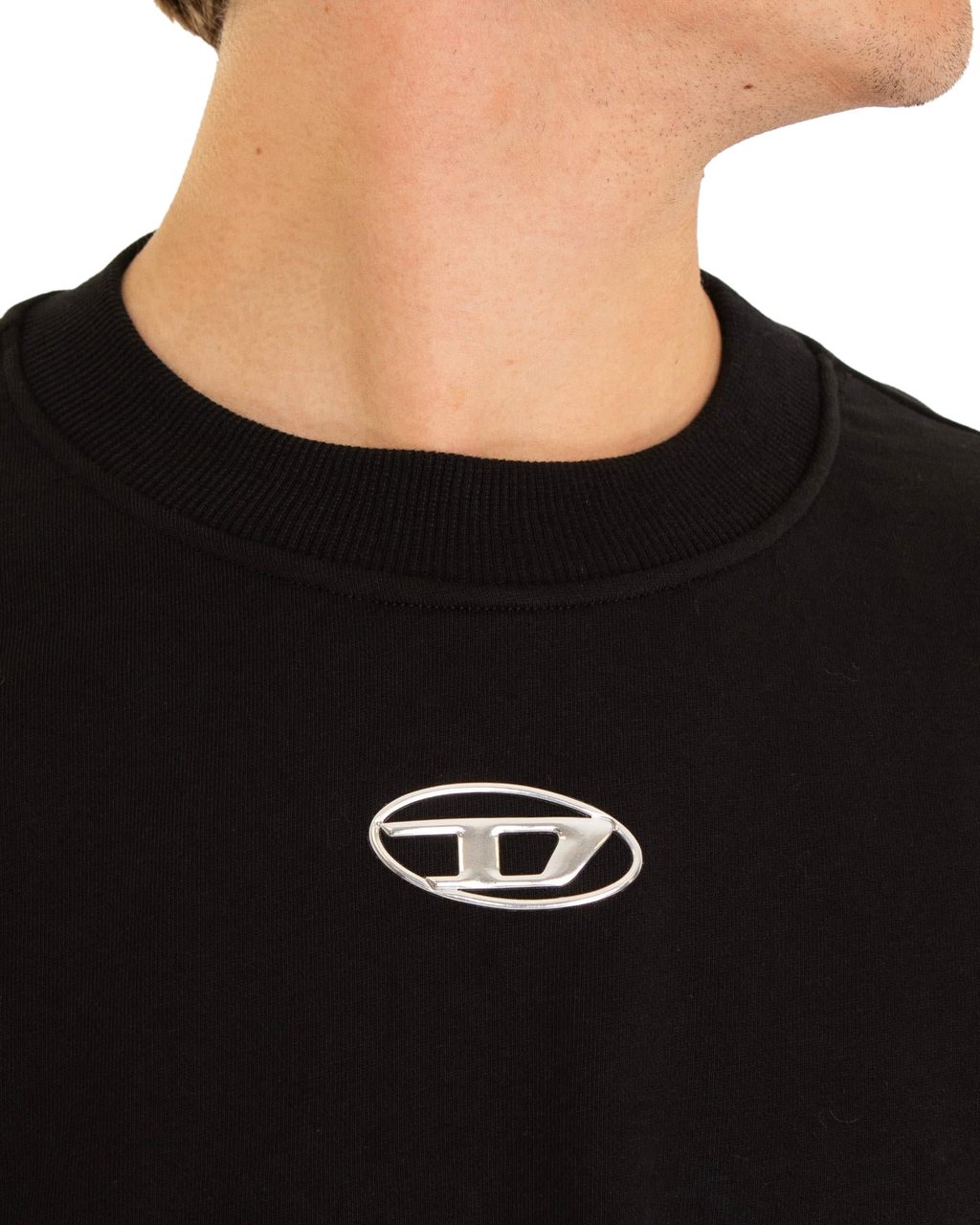 Diesel Heren S-Cooling-L1 T-Shirt Zwart Zwart