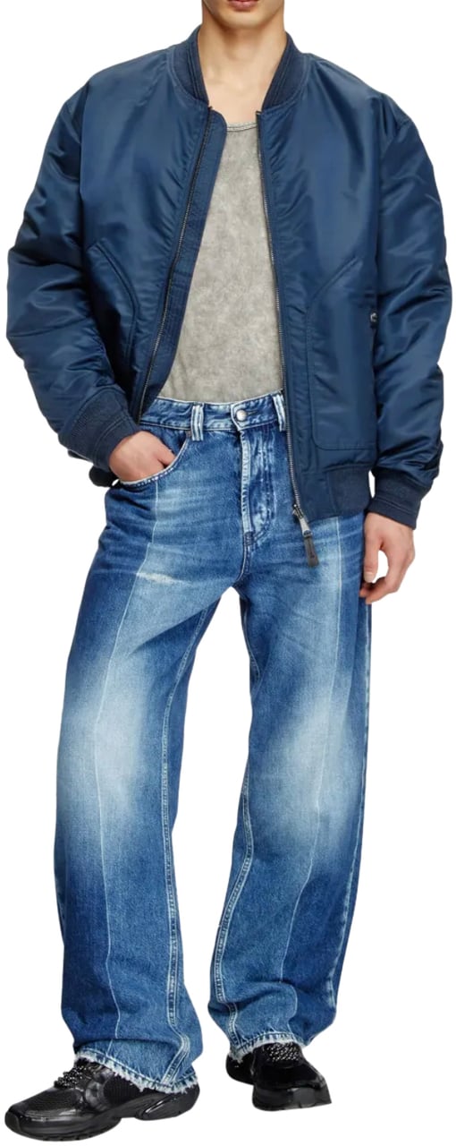 Diesel 2001 D Macro Denim Pants Dark Blue Blauw