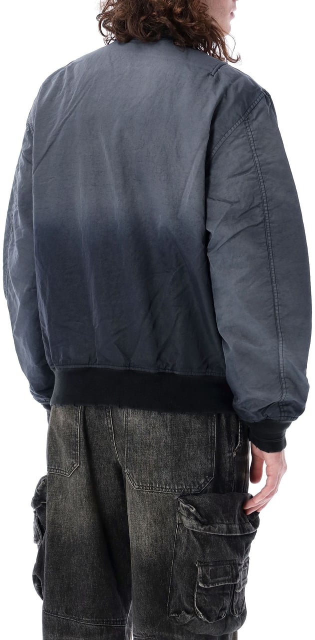 Diesel Oval D Bomber Nero Zwart