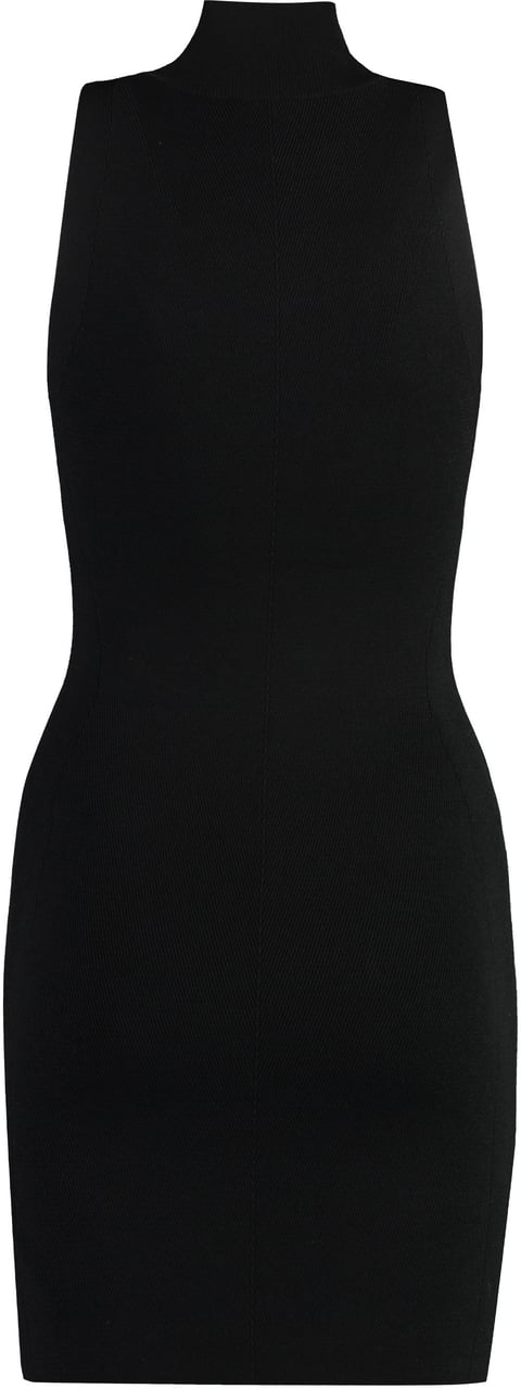 Diesel M-Onervax knitted turtleneck dress Zwart