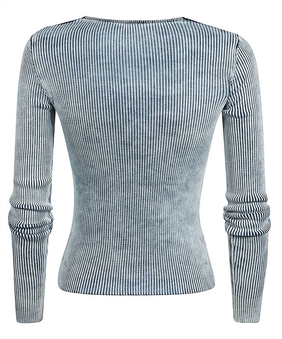 Diesel Logo print long sleeve top Blauw