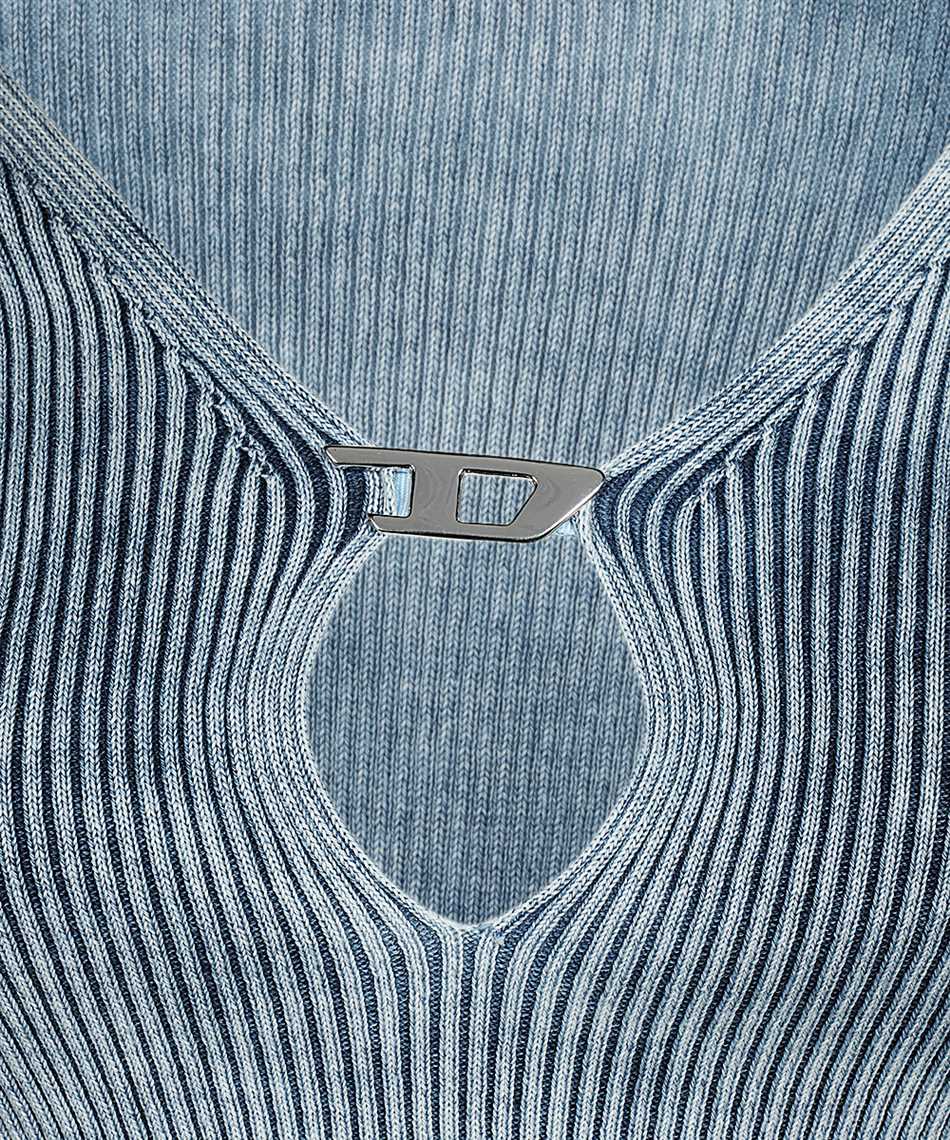 Diesel Logo print long sleeve top Blauw