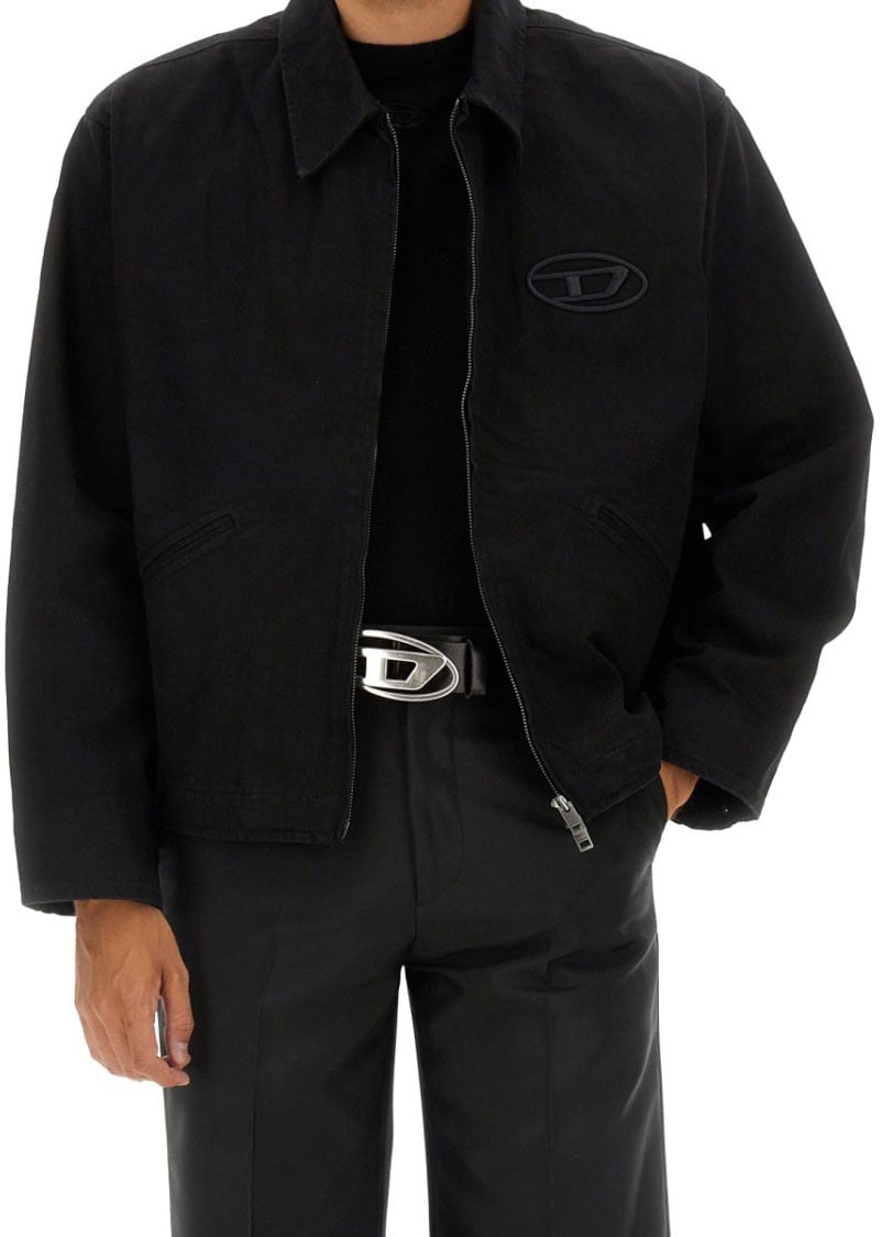 Diesel K-Vieri Regular Fit Jersey Zwart