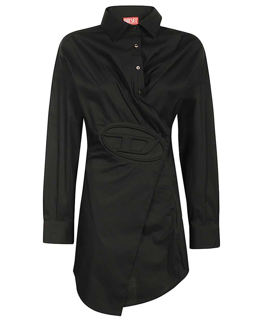 Diesel Asymmetric dress Zwart