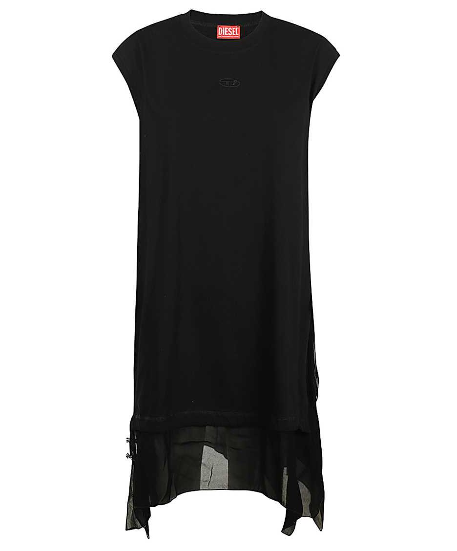 Diesel Cotton mini-dress Zwart